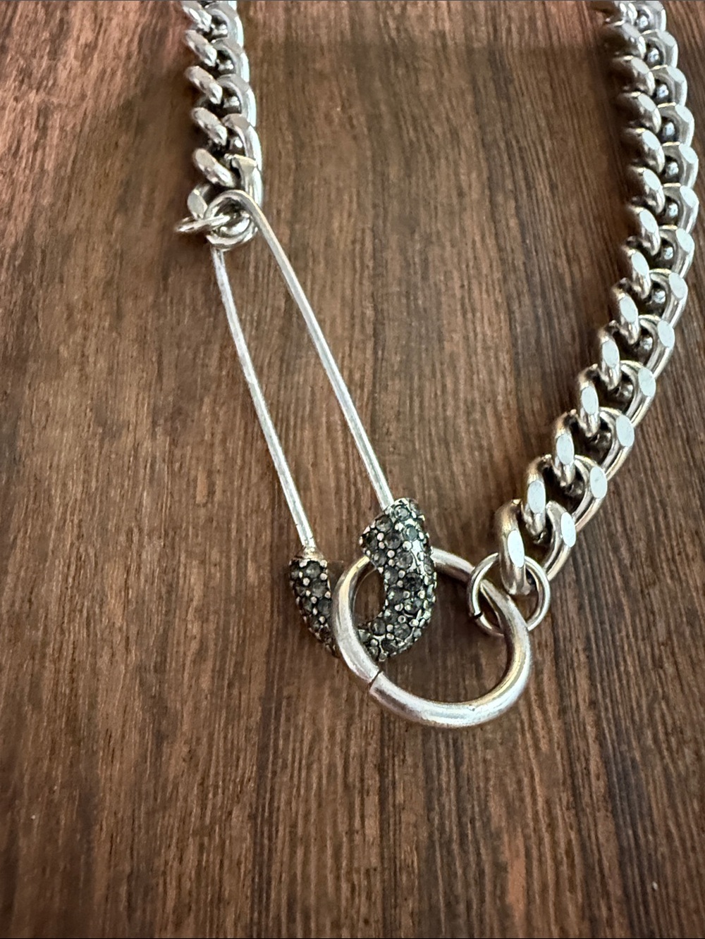 Layered Silver Chain Necklace Set - Picture 4 of 4
